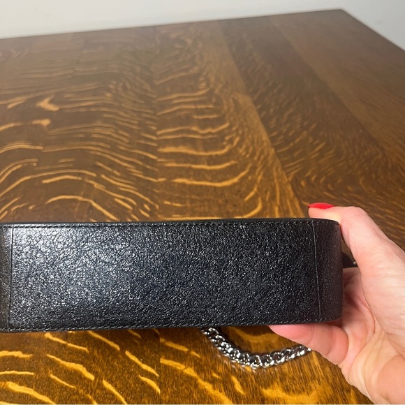 Michael Kors Black Sparkly Leather Chain Small Shoulder Bag - Picture 3 of 8